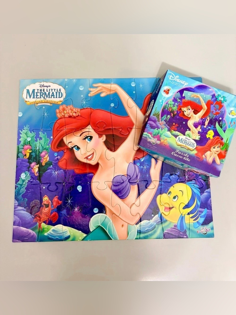 1997 Disney’s The Little Mermaid Special Edition Complete 24 Piece Puzzle